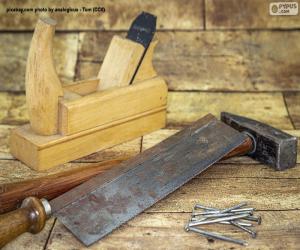 Puzzle Εργαλεία ξυλουργού